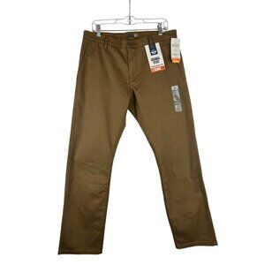 Dockers Pants Mens 34x32 Original Khaki Flat Front Straight Fit NEW
